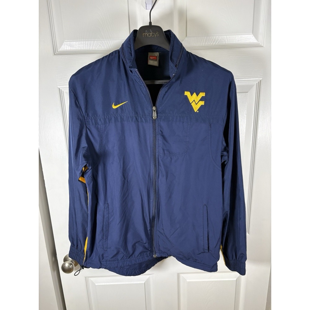 Y2K Nike Team WVU West Virginia Mountaineers Sideline Jacket F9BID Men's L